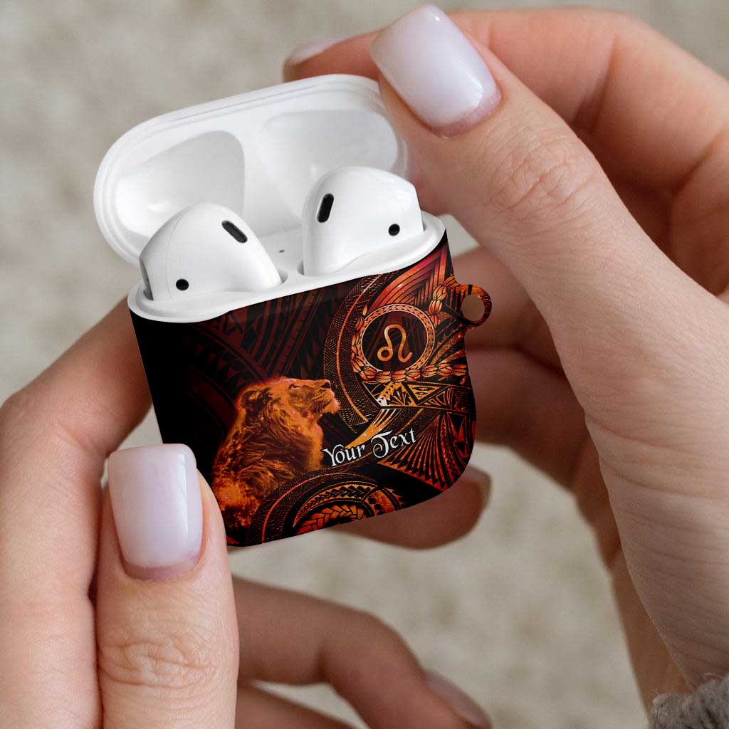 Personalised Polynesia Zodiac Leo AirPods Case Galaxy Polynesian Pattern Chest Tattoo Style LT14 - Polynesian Pride