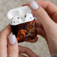 Personalised Polynesia Zodiac Leo AirPods Case Galaxy Polynesian Pattern Chest Tattoo Style LT14 - Polynesian Pride