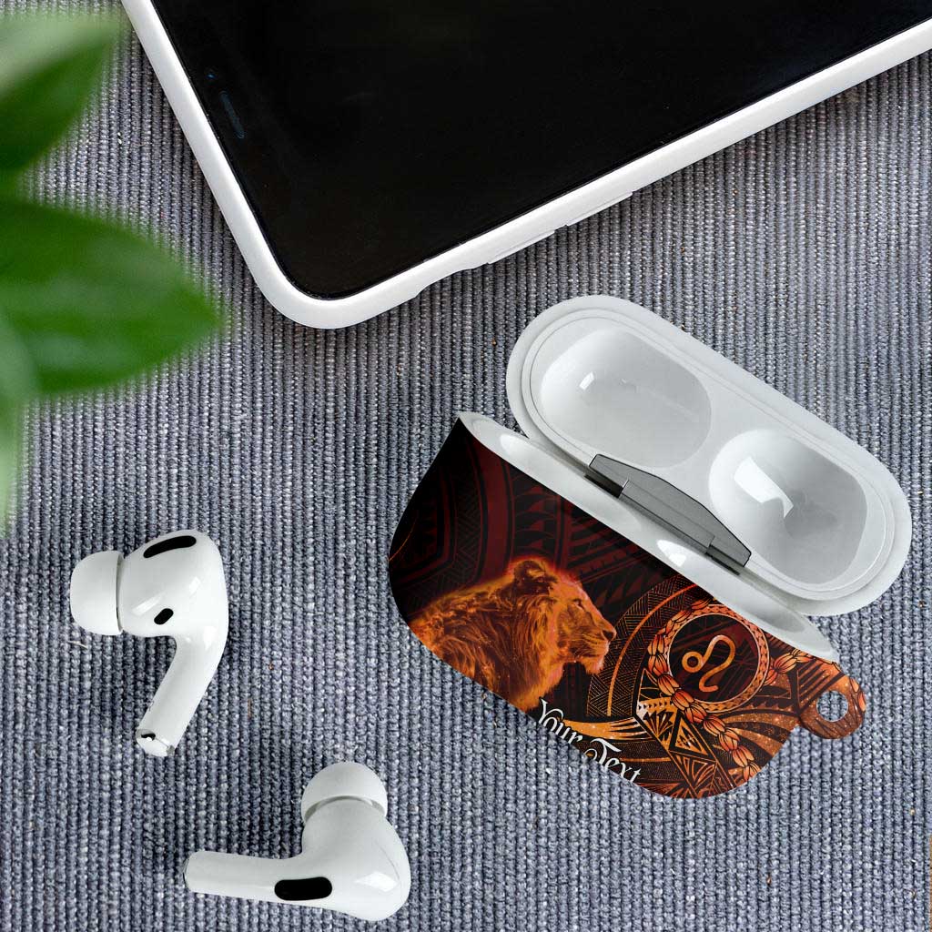 Personalised Polynesia Zodiac Leo AirPods Case Galaxy Polynesian Pattern Chest Tattoo Style LT14 - Polynesian Pride