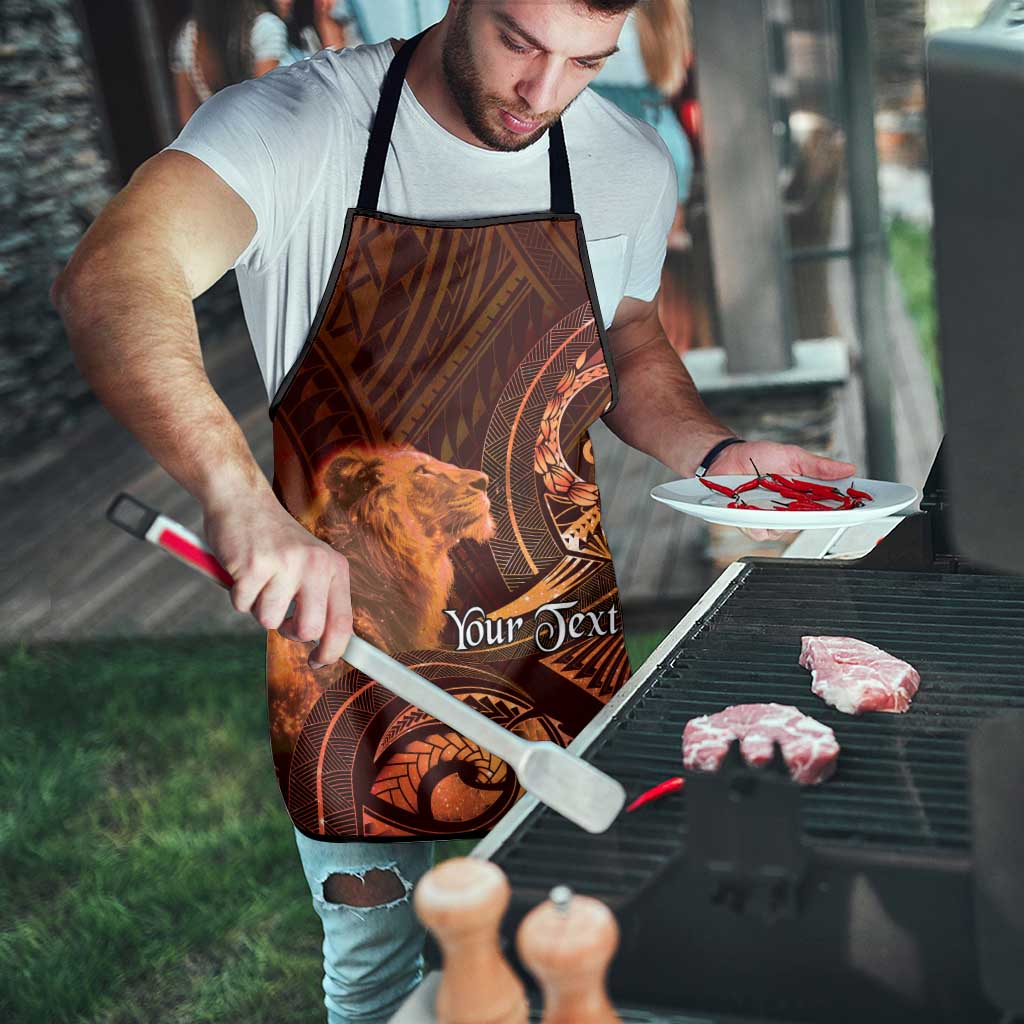 Personalised Polynesia Zodiac Leo Apron Galaxy Polynesian Pattern Chest Tattoo Style LT14 - Polynesian Pride
