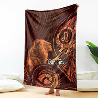 Personalised Polynesia Zodiac Leo Blanket Galaxy Polynesian Pattern Chest Tattoo Style LT14 - Polynesian Pride