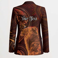 Personalised Polynesia Zodiac Leo Blazer Galaxy Polynesian Pattern Chest Tattoo Style