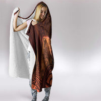 Personalised Polynesia Zodiac Leo Hooded Blanket Galaxy Polynesian Pattern Chest Tattoo Style LT14 - Polynesian Pride
