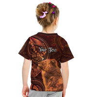 Personalised Polynesia Zodiac Leo Kid T Shirt Galaxy Polynesian Pattern Chest Tattoo Style LT14 - Polynesian Pride