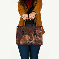 Personalised Polynesia Zodiac Leo Leather Bag Galaxy Polynesian Pattern Chest Tattoo Style LT14 - Polynesian Pride