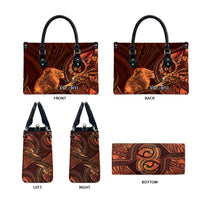 Personalised Polynesia Zodiac Leo Leather Bag Galaxy Polynesian Pattern Chest Tattoo Style LT14 - Polynesian Pride