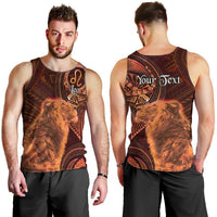 Personalised Polynesia Zodiac Leo Men Tank Top Galaxy Polynesian Pattern Chest Tattoo Style LT14 - Polynesian Pride