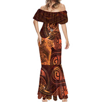Personalised Polynesia Zodiac Leo Mermaid Dress Galaxy Polynesian Pattern Chest Tattoo Style