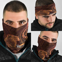 Personalised Polynesia Zodiac Leo Neck Gaiter Galaxy Polynesian Pattern Chest Tattoo Style