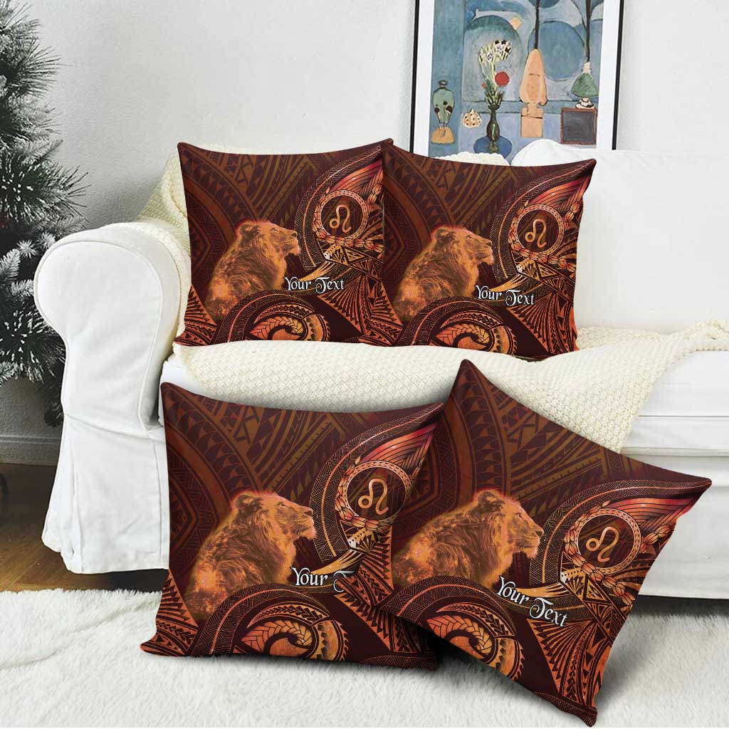 Personalised Polynesia Zodiac Leo Pillow Cover Galaxy Polynesian Pattern Chest Tattoo Style LT14 - Polynesian Pride