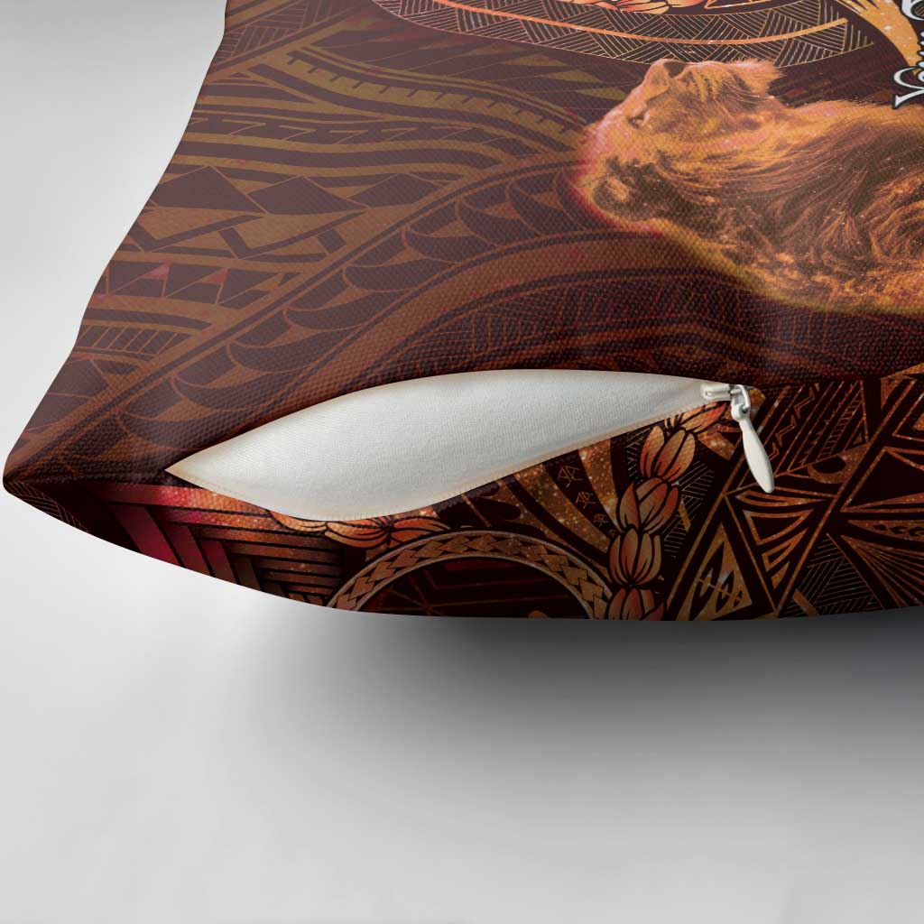 Personalised Polynesia Zodiac Leo Pillow Cover Galaxy Polynesian Pattern Chest Tattoo Style LT14 - Polynesian Pride