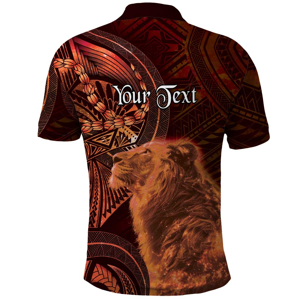 Personalised Polynesia Zodiac Leo Polo Shirt Galaxy Polynesian Pattern Chest Tattoo Style LT14 - Polynesian Pride