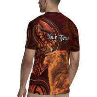 Personalised Polynesia Zodiac Leo Rugby Jersey Galaxy Polynesian Pattern Chest Tattoo Style LT14 - Polynesian Pride