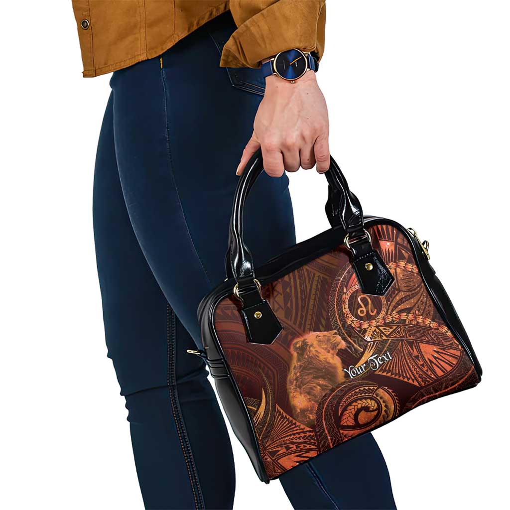 Personalised Polynesia Zodiac Leo Shoulder Handbag Galaxy Polynesian Pattern Chest Tattoo Style LT14 - Polynesian Pride
