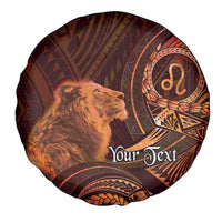 Personalised Polynesia Zodiac Leo Spare Tire Cover Galaxy Polynesian Pattern Chest Tattoo Style LT14 - Polynesian Pride