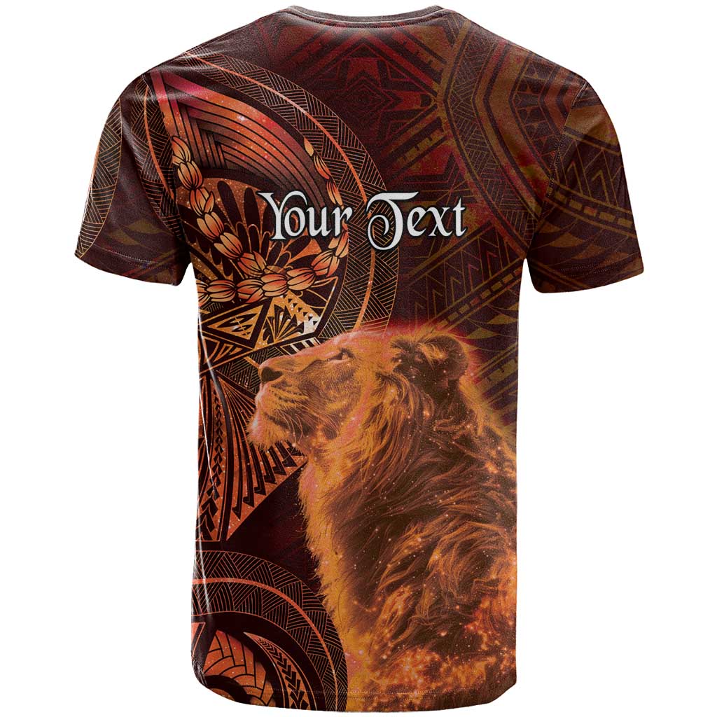 Personalised Polynesia Zodiac Leo T Shirt Galaxy Polynesian Pattern Chest Tattoo Style LT14 - Polynesian Pride