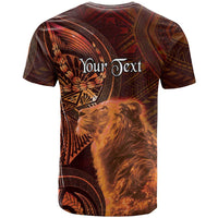Personalised Polynesia Zodiac Leo T Shirt Galaxy Polynesian Pattern Chest Tattoo Style LT14 - Polynesian Pride