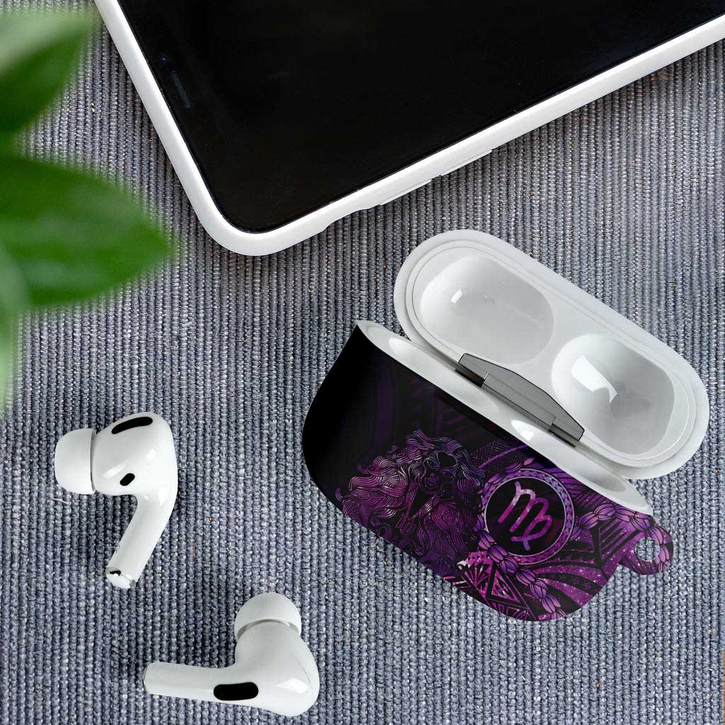 Personalised Polynesia Zodiac Virgo AirPods Case Galaxy Polynesian Pattern Chest Tattoo Style LT14 - Polynesian Pride