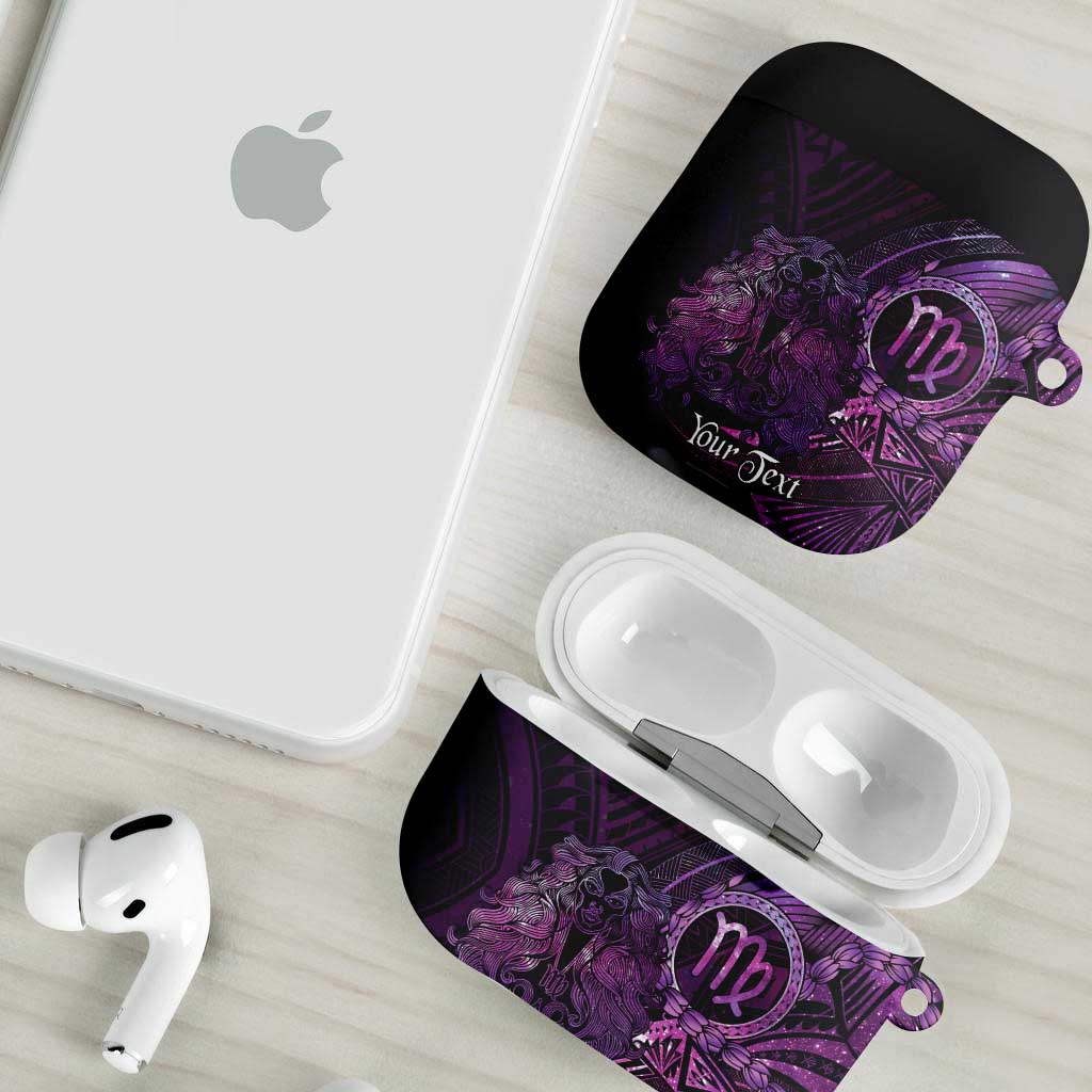 Personalised Polynesia Zodiac Virgo AirPods Case Galaxy Polynesian Pattern Chest Tattoo Style LT14 - Polynesian Pride