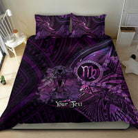 Personalised Polynesia Zodiac Virgo Bedding Set Galaxy Polynesian Pattern Chest Tattoo Style LT14 - Polynesian Pride
