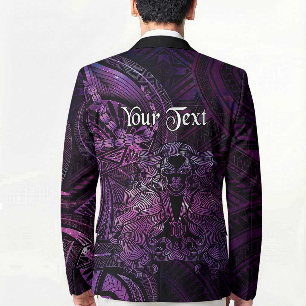 Personalised Polynesia Zodiac Virgo Blazer Galaxy Polynesian Pattern Chest Tattoo Style LT14 - Polynesian Pride