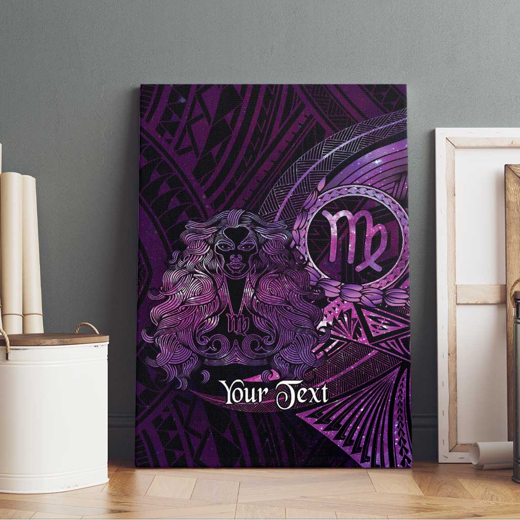 Personalised Polynesia Zodiac Virgo Canvas Wall Art Galaxy Polynesian Pattern Chest Tattoo Style LT14 - Polynesian Pride