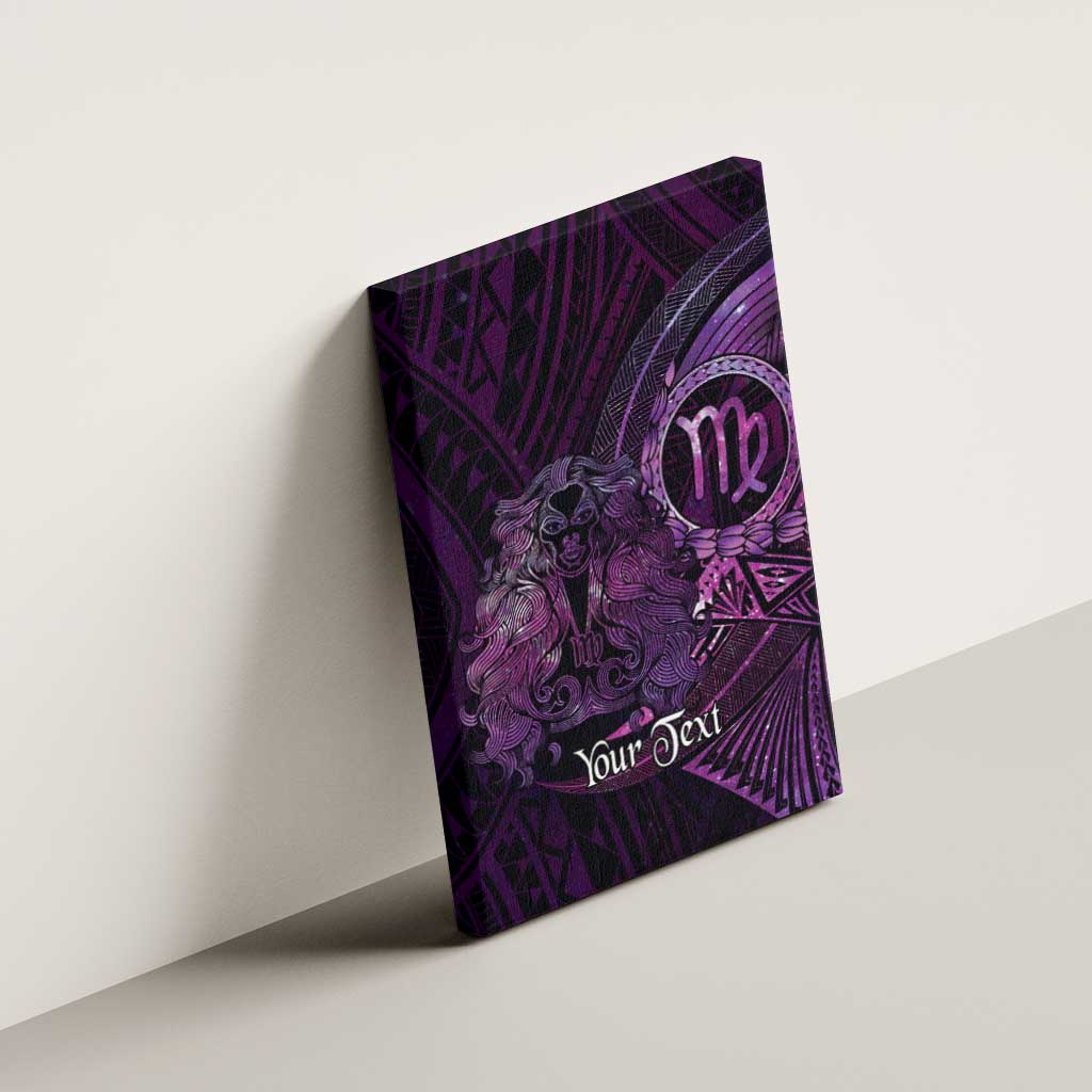 Personalised Polynesia Zodiac Virgo Canvas Wall Art Galaxy Polynesian Pattern Chest Tattoo Style LT14 - Polynesian Pride