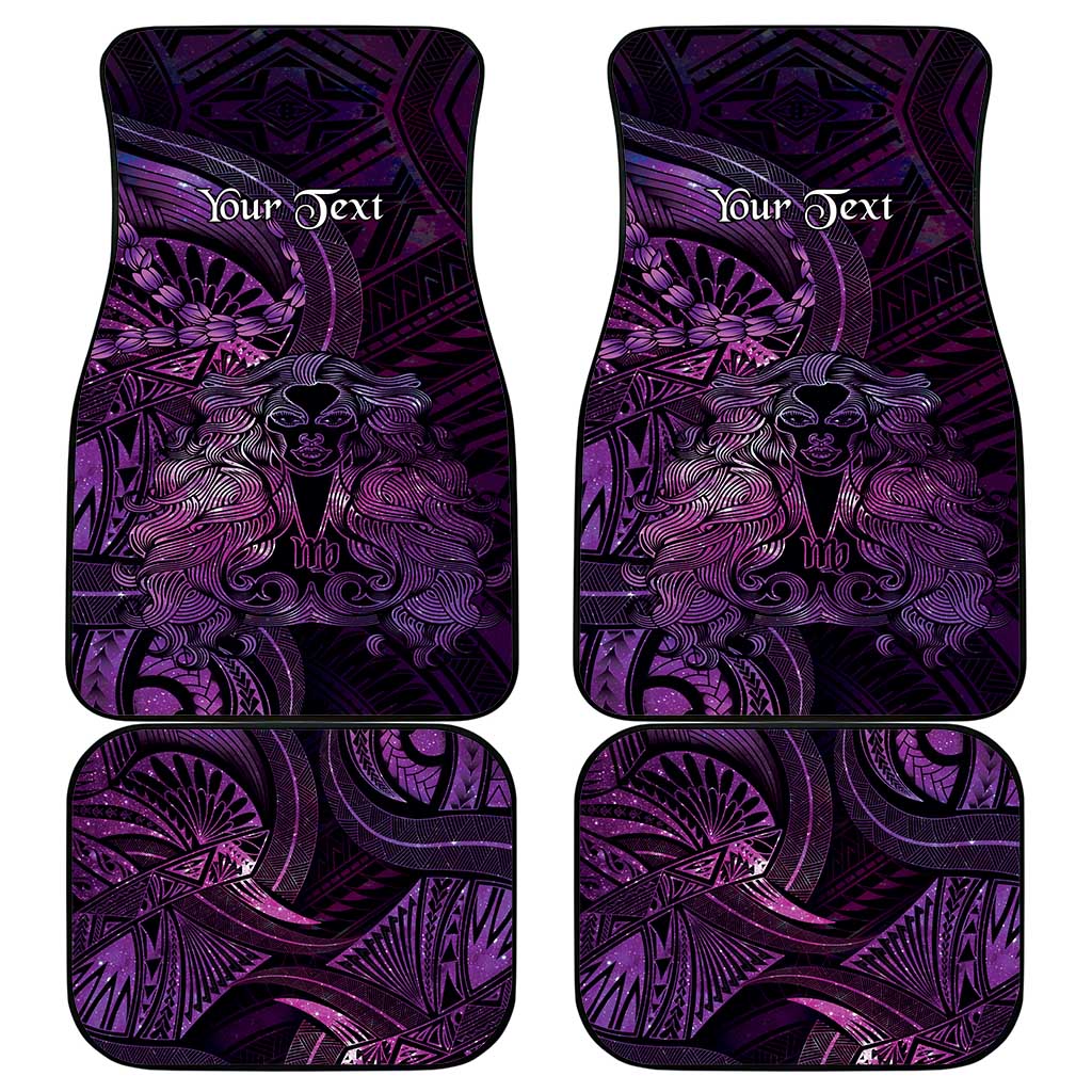 Personalised Polynesia Zodiac Virgo Car Mats Galaxy Polynesian Pattern Chest Tattoo Style LT14 - Polynesian Pride