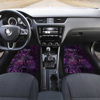 Personalised Polynesia Zodiac Virgo Car Mats Galaxy Polynesian Pattern Chest Tattoo Style LT14 Set 2pcs - Front Purple - Polynesian Pride