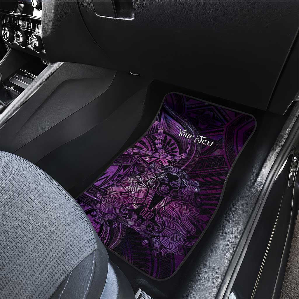 Personalised Polynesia Zodiac Virgo Car Mats Galaxy Polynesian Pattern Chest Tattoo Style LT14 - Polynesian Pride