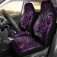 Personalised Polynesia Zodiac Virgo Car Seat Cover Galaxy Polynesian Pattern Chest Tattoo Style LT14 - Polynesian Pride