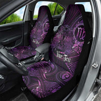Personalised Polynesia Zodiac Virgo Car Seat Cover Galaxy Polynesian Pattern Chest Tattoo Style LT14 - Polynesian Pride