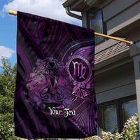 Personalised Polynesia Zodiac Virgo Garden Flag Galaxy Polynesian Pattern Chest Tattoo Style LT14 - Polynesian Pride