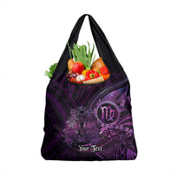 Personalised Polynesia Zodiac Virgo Grocery Bag Galaxy Polynesian Pattern Chest Tattoo Style LT14 1-pack One Size Purple - Polynesian Pride