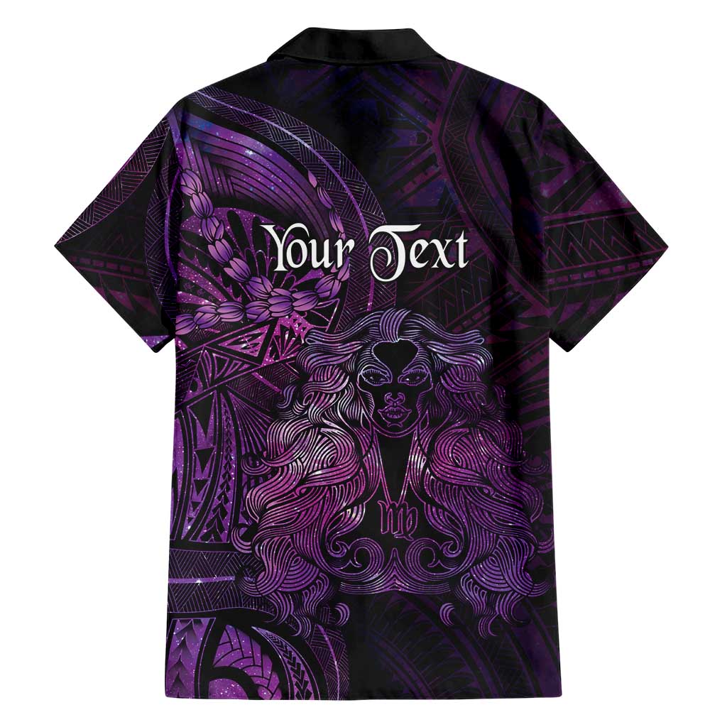 Personalised Polynesia Zodiac Virgo Hawaiian Shirt Galaxy Polynesian Pattern Chest Tattoo Style LT14 - Polynesian Pride
