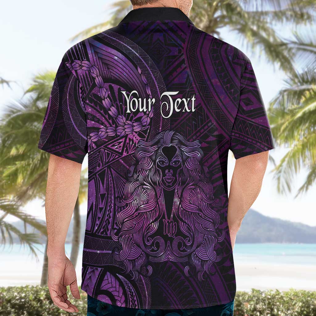 Personalised Polynesia Zodiac Virgo Hawaiian Shirt Galaxy Polynesian Pattern Chest Tattoo Style LT14 - Polynesian Pride