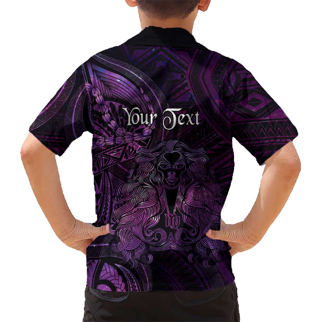 Personalised Polynesia Zodiac Virgo Hawaiian Shirt Galaxy Polynesian Pattern Chest Tattoo Style LT14 - Polynesian Pride