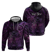 Personalised Polynesia Zodiac Virgo Hoodie Galaxy Polynesian Pattern Chest Tattoo Style LT14 - Polynesian Pride