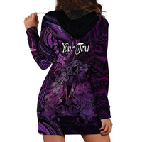 Personalised Polynesia Zodiac Virgo Hoodie Dress Galaxy Polynesian Pattern Chest Tattoo Style LT14 - Polynesian Pride
