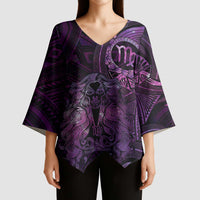 Personalised Polynesia Zodiac Virgo Kimono Sleeve Blouse Galaxy Polynesian Pattern Chest Tattoo Style LT14 - Polynesian Pride