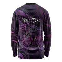 Personalised Polynesia Zodiac Virgo Long Sleeve Shirt Galaxy Polynesian Pattern Chest Tattoo Style LT14 - Polynesian Pride