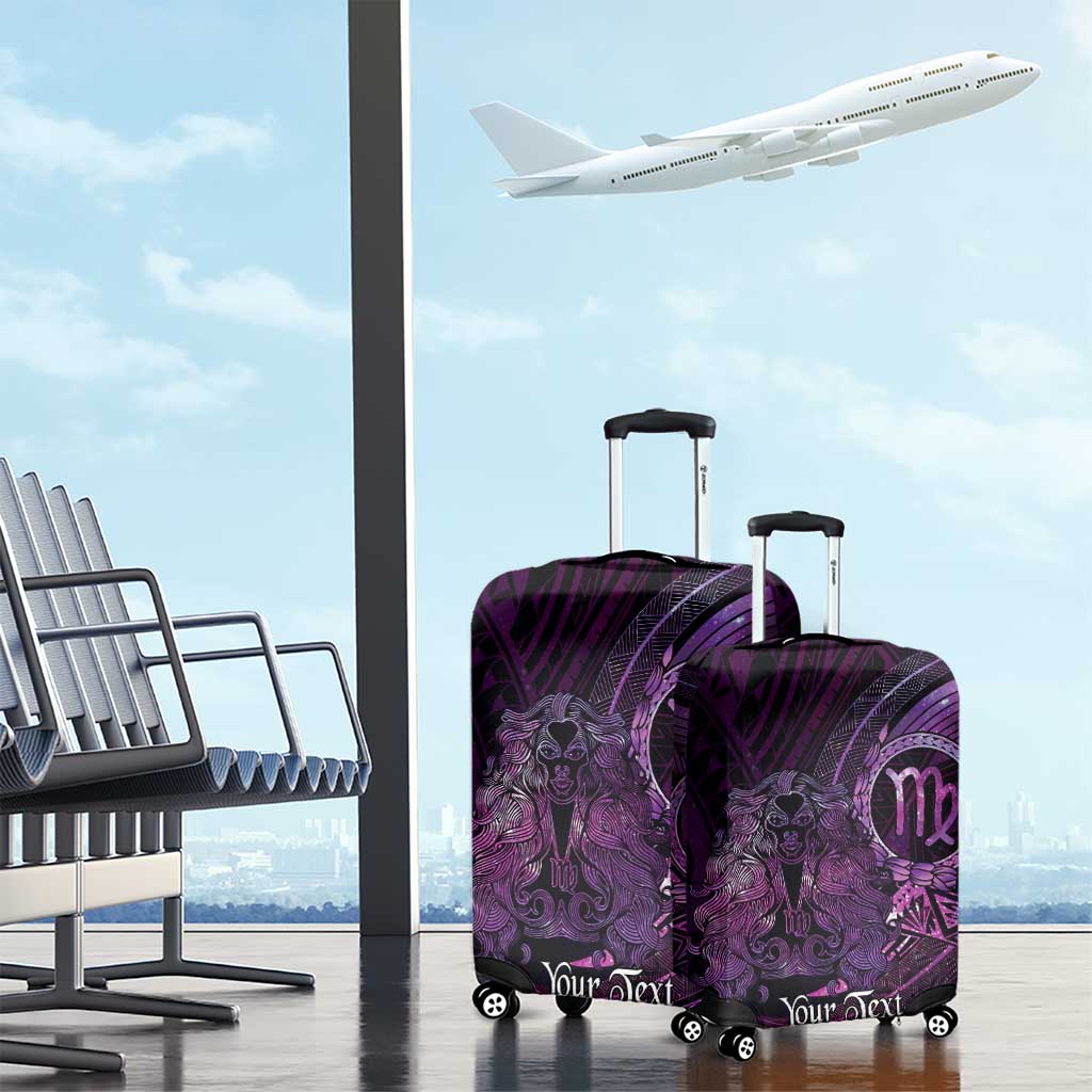 Personalised Polynesia Zodiac Virgo Luggage Cover Galaxy Polynesian Pattern Chest Tattoo Style LT14 - Polynesian Pride
