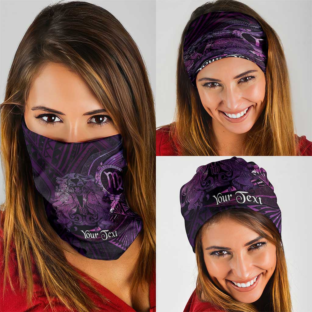 Personalised Polynesia Zodiac Virgo Neck Gaiter Galaxy Polynesian Pattern Chest Tattoo Style LT14 - Polynesian Pride