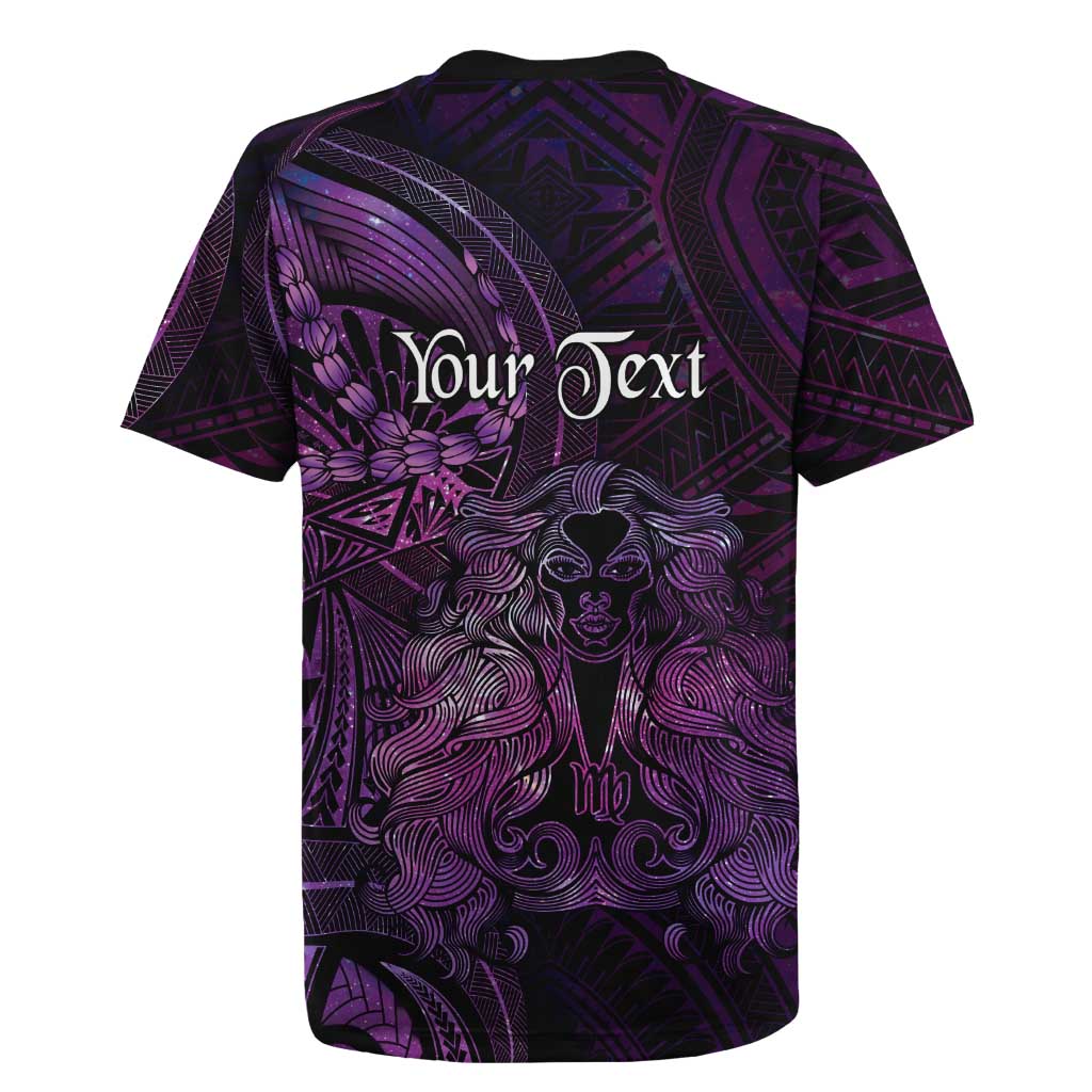 Personalised Polynesia Zodiac Virgo Rugby Jersey Galaxy Polynesian Pattern Chest Tattoo Style LT14 - Polynesian Pride