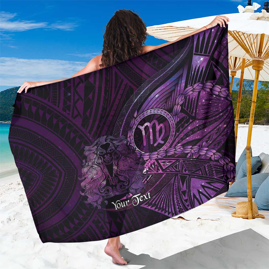 Personalised Polynesia Zodiac Virgo Sarong Galaxy Polynesian Pattern Chest Tattoo Style