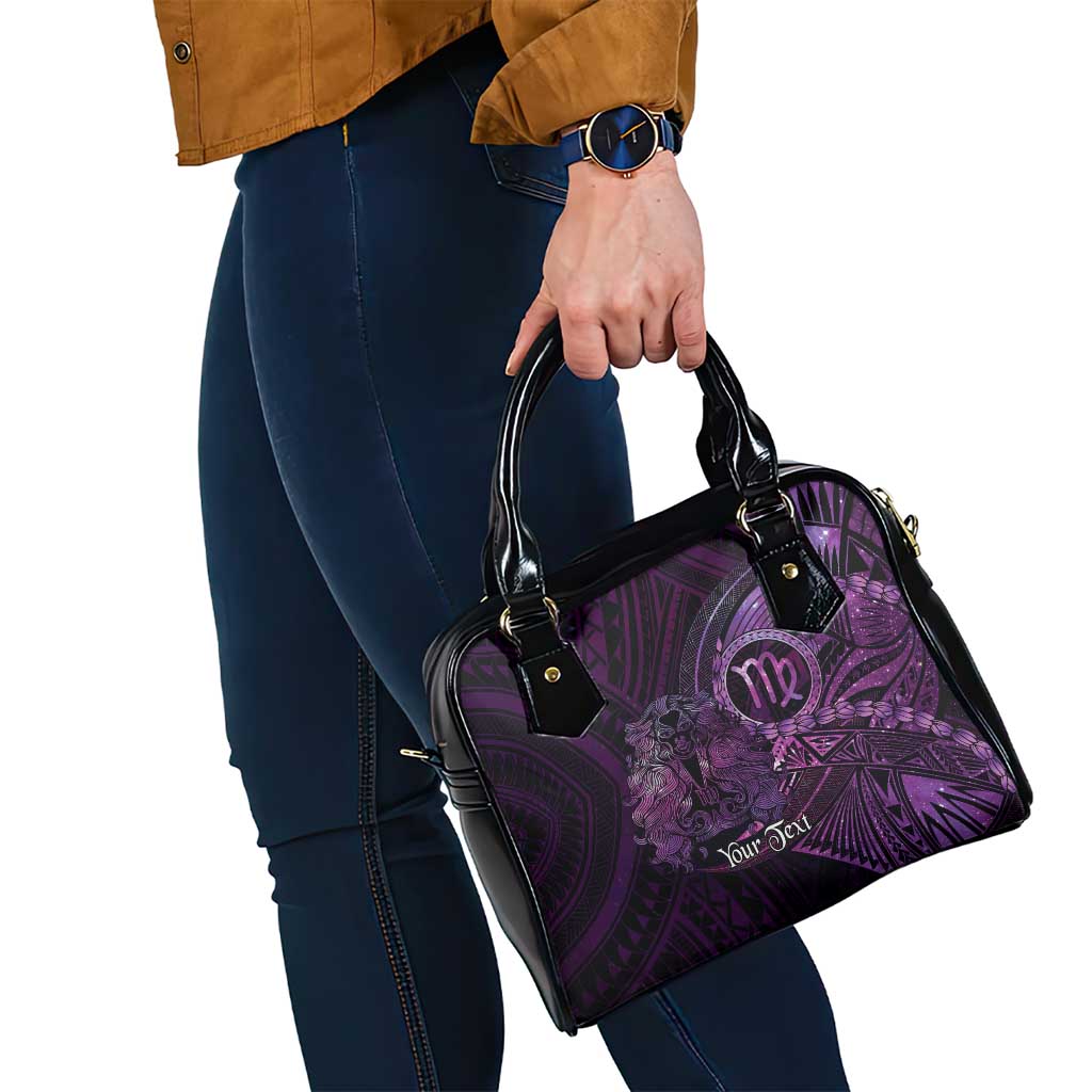 Personalised Polynesia Zodiac Virgo Shoulder Handbag Galaxy Polynesian Pattern Chest Tattoo Style