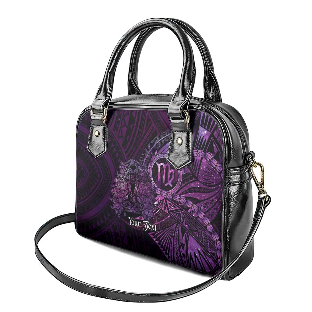 Personalised Polynesia Zodiac Virgo Shoulder Handbag Galaxy Polynesian Pattern Chest Tattoo Style