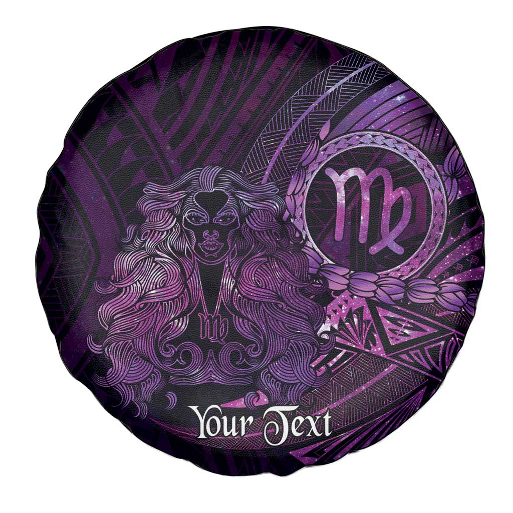 Personalised Polynesia Zodiac Virgo Spare Tire Cover Galaxy Polynesian Pattern Chest Tattoo Style LT14 - Polynesian Pride