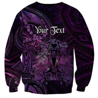 Personalised Polynesia Zodiac Virgo Sweatshirt Galaxy Polynesian Pattern Chest Tattoo Style LT14 - Polynesian Pride