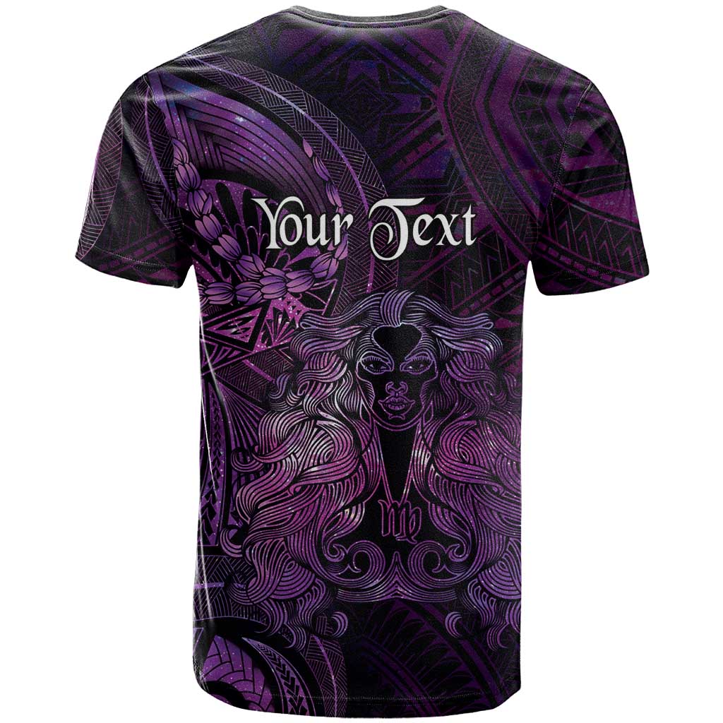 Personalised Polynesia Zodiac Virgo T Shirt Galaxy Polynesian Pattern Chest Tattoo Style LT14 - Polynesian Pride